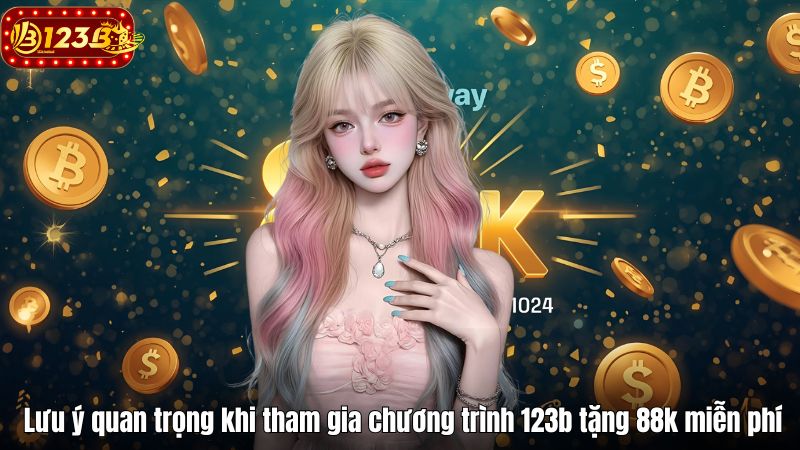 Lưu ý quan trọng khi tham gia chương trình 123b tặng 88k miễn phí